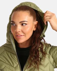 KILPI LEILA-W Zelený dámsky zimný kabát