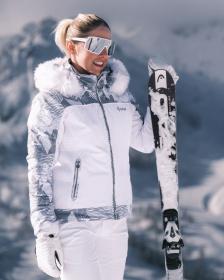 KILPI LENA-W Bílá dámská lyžařská bunda