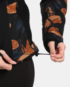 KILPI LENA-W Hnědá dámská lyžařská bunda s integrovaným vyhříváním