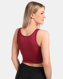 KILPI LIARA-W Tmavo červený dámsky športový top