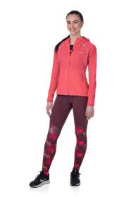 Kilpi LIGANO-W tmavě červené dámské legíny