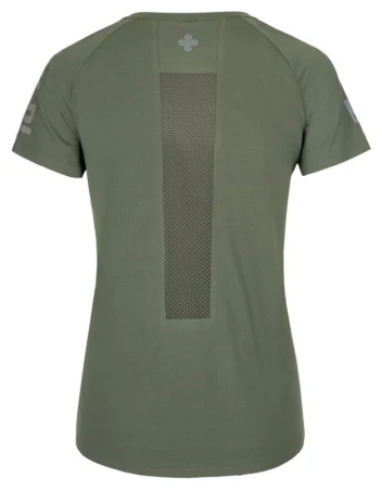 Kilpi LIMED-W khaki dámské funkční tričko