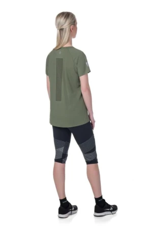 Kilpi LIMED-W khaki dámské funkční tričko