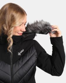 KILPI LIN-W Čierna dámska lyžiarska bunda