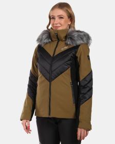 KILPI LIN-W Khaki dámská lyžařská bunda KILPI LIN-W Khaki dámská lyžařská bunda
