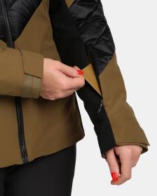 KILPI LIN-W Khaki dámska lyžiarska bunda