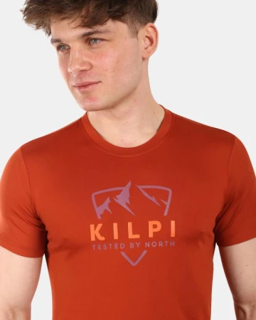 KILPI LISMAIN-M Hnědé pánské funkční tričko