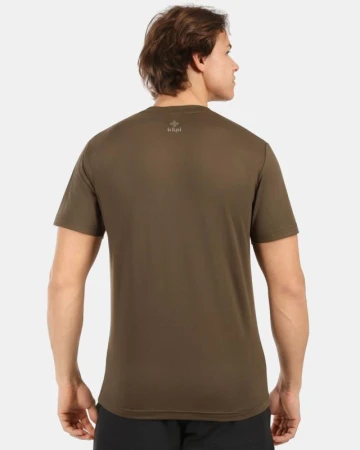 KILPI LISMAIN-M Khaki pánské sportovní tričko
