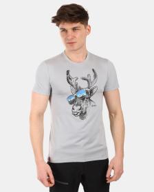 KILPI LISMAIN-M Světle šedé pánské funkční tričko