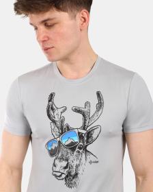 KILPI LISMAIN-M Svetlo šedé pánske funkčné tričko