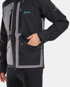 KILPI TD ARCHER-M Čierna pánska hardshellová bunda