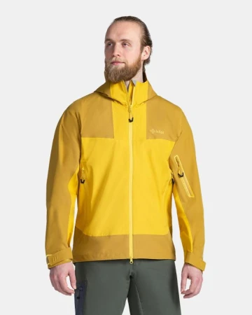 KILPI MAMBA-M Zlatá pánská outdoorová bunda KILPI MAMBA-M Zlatá pánská outdoorová bunda