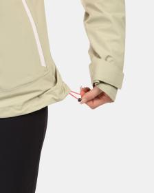 KILPI MAMBA-W Béžová dámska hardshellová nepremokavá bunda