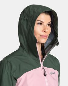 KILPI MAMBA-W Svetloružová dámska nepremokavá outdoorová bunda