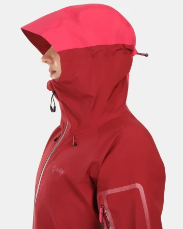 KILPI MAMBA-W Tmavě červená dámská outdoorová bunda