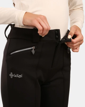 KILPI MAURA-W Černé dámské lyžařské kalhoty