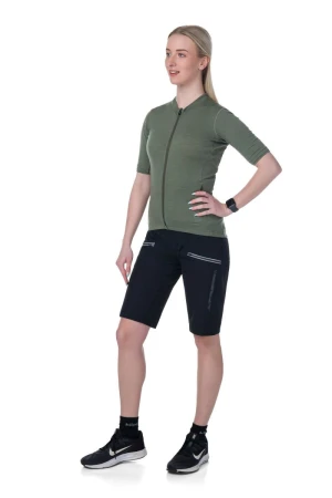 Kilpi MEARIL-W khaki dámský cyklistický dres
