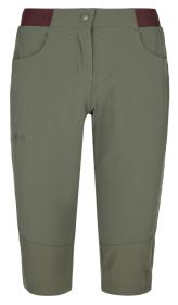 Kilpi MEEDIN-W khaki dámske outdoorové 3/4 nohavice Kilpi MEEDIN-W khaki dámske outdoorové 3/4 nohavice