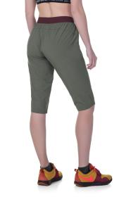 Kilpi MEEDIN-W khaki dámské outdoorové 3/4 kalhoty