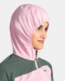 KILPI MEMPHIS-W Svetloružová dámska mikina