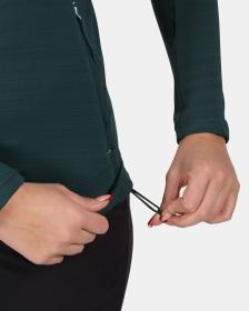 KILPI MEMPHIS-W Tmavě zelená dámská funkční mikina