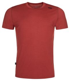 KILPI MERIN-M Tmavo červené pánske funkčné tričko