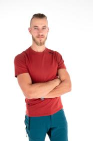 KILPI MERIN-M Tmavě červené pánské funkční triko