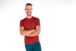 KILPI MERIN-M Tmavě červené pánské funkční triko