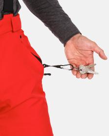 KILPI METHONE-M Červené pánske lyžiarske nohavice