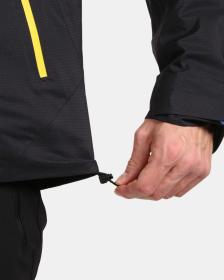 KILPI METRIX-M Černá pánská nepromokavá outdoorová bunda