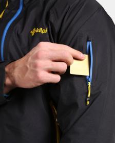 KILPI METRIX-M Černá pánská nepromokavá outdoorová bunda