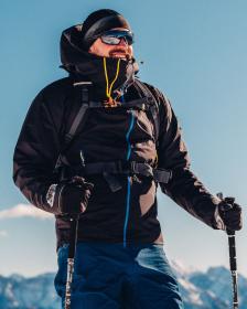 KILPI METRIX-M Černá pánská nepromokavá outdoorová bunda