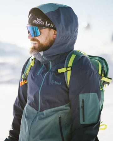 KILPI METRIX-M Tmavě modrá pánská outdoorová bunda