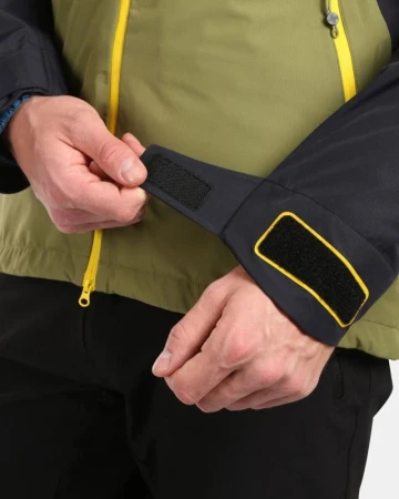 KILPI METRIX-M Zelená pánská nepromokavá outdoorová bunda POUZE XL (VÝPRODEJ)