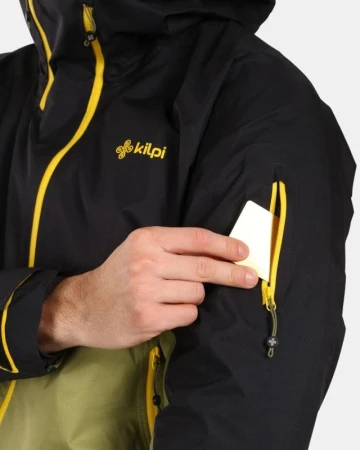 KILPI METRIX-M Zelená pánská nepromokavá outdoorová bunda POUZE XL (VÝPRODEJ)