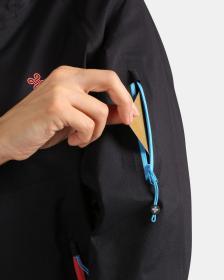 KILPI METRIX-W Čierna dámska nepremokavá bunda