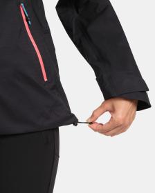 KILPI METRIX-W Čierna dámska nepremokavá bunda