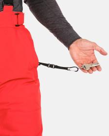 KILPI MIMAS-M Červené pánské lyžařské kalhoty