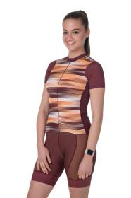 Kilpi MOATE-W tmavá červená dámska cyklistická dres