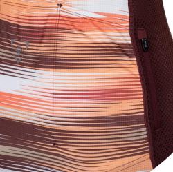 Kilpi MOATE-W tmavě červený cyklistický dres + Kilpi TRACKEE-W tmavě červené cyklistické kraťasy