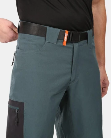 Kilpi NAVIA-M Tmavě zelené pánské outdoor šortky