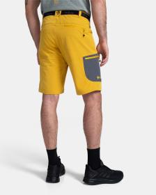 KILPI NAVIA-M Zlaté pánske outdoorové kraťasy