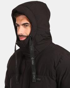 KILPI NELSON-M Černý pánský zateplený kabát