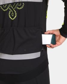 KILPI NERETO-M Žltá pánska softshellová cyklistická bunda