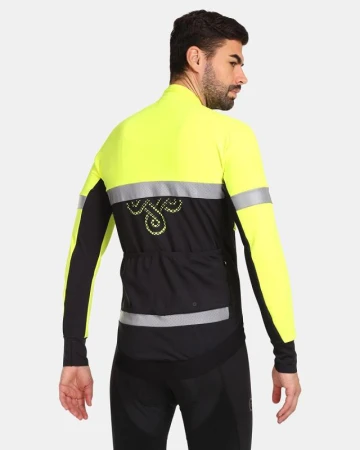 KILPI NERETO-M Žlutá pánská softshellová cyklistická bunda