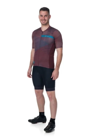 Kilpi NERITO-M tmavě červený pánský cyklistický dres