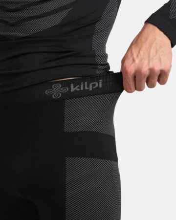 KILPI NIEL-M Černé pánské termo kalhoty
