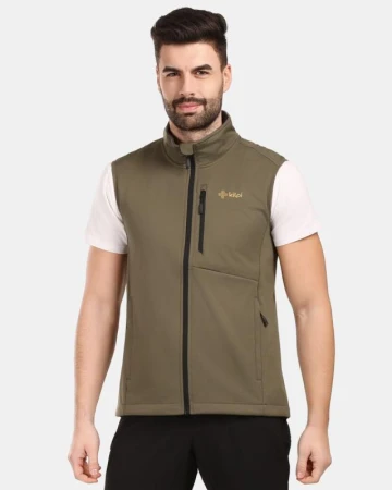KILPI NOIL-M Khaki pánská softshellová vesta