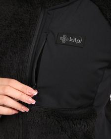 KILPI NORKA-W Černá dámská chlupatá fleecová mikina