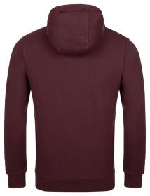 KILPI ODISEA-M Tmavo červená pánska mikina